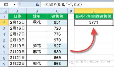 SUMIF函数14种经典用法 第 6 张